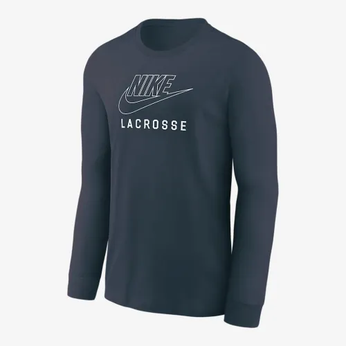 Nike Swoosh Big детские Lacrosse Long-Sleeve футболка синий