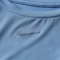 Nike One Classic женская Dri-FIT Cropped Tank Top синий