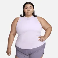 Nike One Classic жіноча Dri-FIT Tank Top (великі розміри) колір фіолетовий