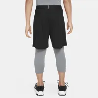 Nike Pro Dri-FIT Big дитячі (для хлопчиків) 3/4-Length Tights колір сірий