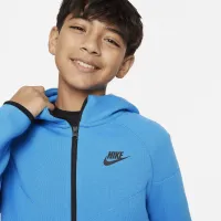 Nike Sportswear Tech Fleece Big дитячі (для хлопчиків) Full-Zip Толстовка з капюшоном блакитний