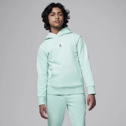 Nike Jordan MJ Flight Big детские Fleece Pullover Толстовка с капюшоном цвет зеленый