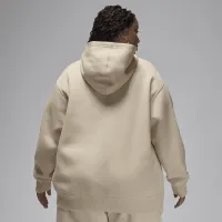Nike Jordan Brooklyn Fleece жіноча Pullover Толстовка з капюшоном (великі розміри) колір коричневий