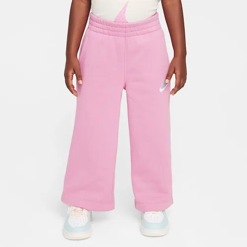 Nike Sportswear Club Toddler Fleece Wide Leg Pants Pink