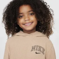 Nike Swoosh Spirit Little дитячі 2-Piece Cozy Rib комплект колір коричневий