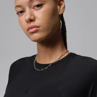 Nike Jordan Sport Flightweight жіноча Long-Sleeve Top колір чорний