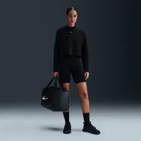 Nike Prima жіноча Dri-FIT оверсайз Crew-Neck Cropped Top колір чорний