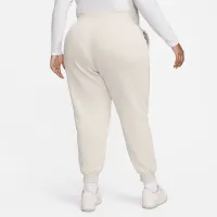 Nike Sportswear Phoenix Fleece женская С высокой Талией Joggers (большие размеры) цвет коричневый