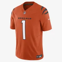 Ja'Marr Chase Cincinnati Bengals мужские Nike Dri-FIT NFL Limited Football Jersey Orange