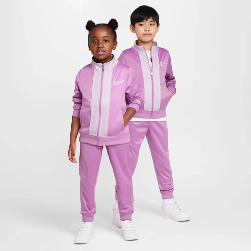 Nike Dri-FIT E1D1 Little дитячі Tracksuit колір фіолетовий