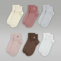 Nike Jordan Big дитячі Foldover Ankle шкарпетки (6 пар) колір коричневий