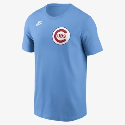 Chicago Cubs Cooperstown Wordmark чоловічі Nike MLB футболка блакитний