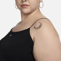 Nike Sportswear Chill Knit жіноча Tight Mini-Rib Cami Костюм (великі розміри) колір чорний