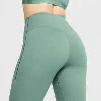 Nike Universa жіноча Medium-Support З високою талією 7/8 лосіни з кишенямиколір зелений