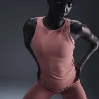Nike Zenvy Rib женская Dri-FIT Tank Top Pink