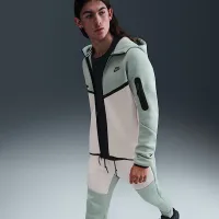 Nike Tech мужские Full-Zip Windrunner Толстовка с капюшоном цвет серый