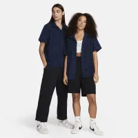 Nike SB Print Bowler Short-Sleeve Button-Up Skate Shirt блакитний