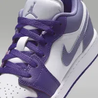 Nike Air Jordan 1 Low Big детские Кроссовки цвет фиолетовый