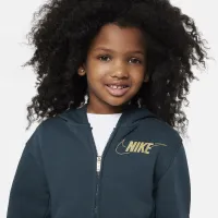 Nike Shine Full-Zip and лосины набор Little Kids 2-Piece Толстовка с капюшоном набор цвет зеленый