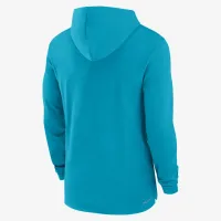 Florida State Seminoles Sideline мужские Nike Dri-FIT College Long-Sleeve Hooded Top цвет зеленый