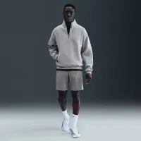 Nike Solo Swoosh мужские Fleece Quarter-Zip Top цвет серый