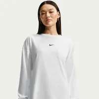 Nike Sportswear женская оверсайз Long-Sleeve футболка цвет белый