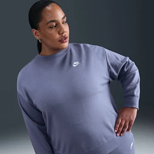 Nike Sportswear Club Fleece жіноча Loose Crew-Neck світшот (великі розміри) блакитний