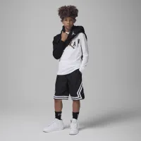 Nike Jordan Scramble Long Sleeve Tee Big Kids футболка цвет белый