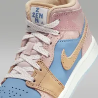 Nike Jordan 1 Mid Sneaker School Little детские Кроссовки синий