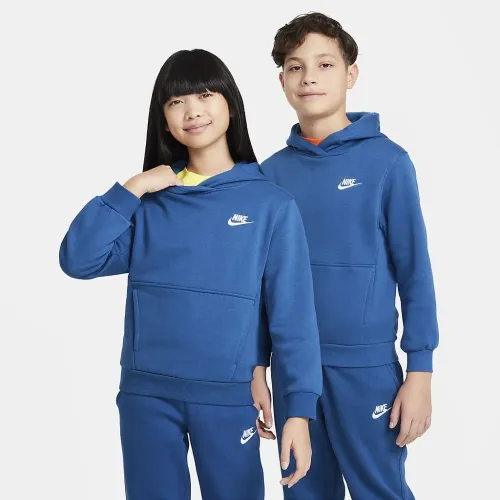 Nike Sportswear Club Fleece Big дитячі Pullover Толстовка з капюшоном блакитний