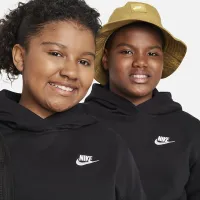 Nike Sportswear Club Fleece Big дитячі Pullover Толстовка з капюшоном (Extended Size) колір чорний