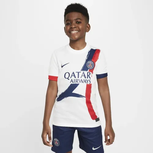 Paris Saint-Germain 2024/25 Stadium Away Big дитячі Nike Dri-FIT Soccer Replica Jersey колір білий