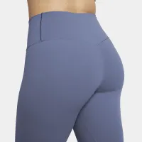 Nike Zenvy женская Gentle-Support С высокой Талией Cropped лосины синий