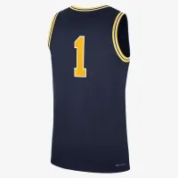 Nike Michigan Wolverines Replica чоловічі Jordan Brand College баскетбольні Jersey блакитний