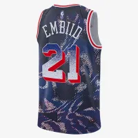 Joel Embiid Philadelphia 76ers 2025/26 Select Series мужские Nike Dri-FIT NBA Swingman Jersey синий