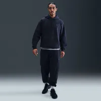 Nike Solo Swoosh мужские Pullover Толстовка с капюшоном синий
