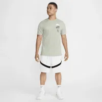 Nike мужские Dri-FIT баскетбольные футболка цвет зеленый