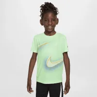 Nike Dri-FIT Little детские Stacked Up Swoosh футболка цвет зеленый