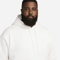 Nike Solo Swoosh чоловічі Fleece Толстовка з капюшоном колір сірий