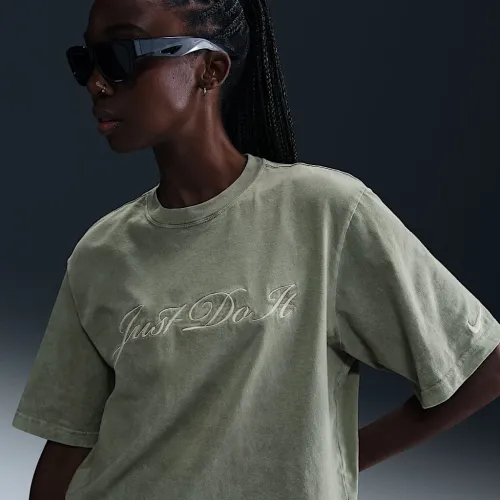 Nike Sportswear женская футболка цвет зеленый