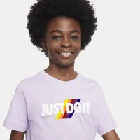 Nike Sportswear Big дитячі футболка колір фіолетовий