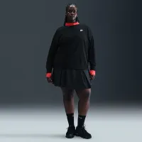 Nike Sportswear Club Fleece жіноча Loose Crew-Neck світшот (великі розміри) колір чорний