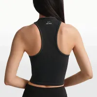 NikeSKIMS Ribbed Seamless женская Racerneck Tank Top цвет черный
