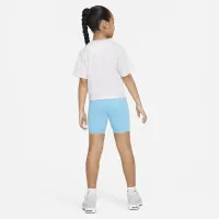 Nike Pic-Nike Boxy Tee and шорты набор Little детские 2-Piece набор синий