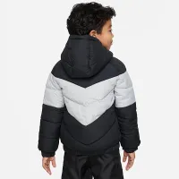 Nike Little детские Hooded Chevron Puffer Куртка цвет черный