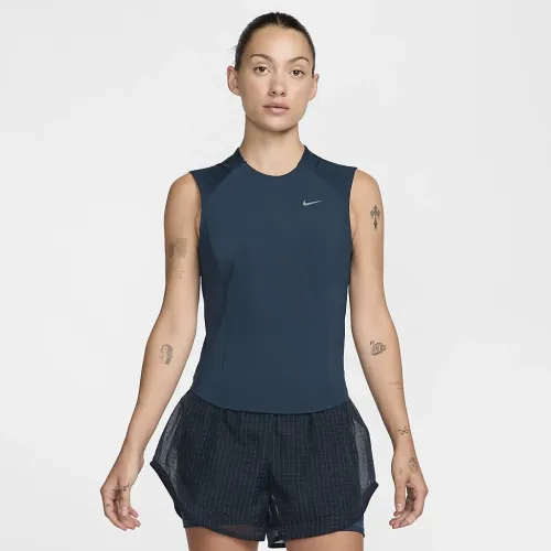 Nike Running Division жіноча Dri-FIT Pocket Running Tank Top блакитний