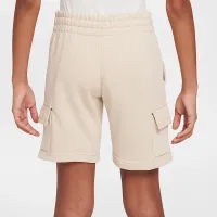 Nike Sportswear Club Big детские French Terry Cargo шорты цвет коричневый