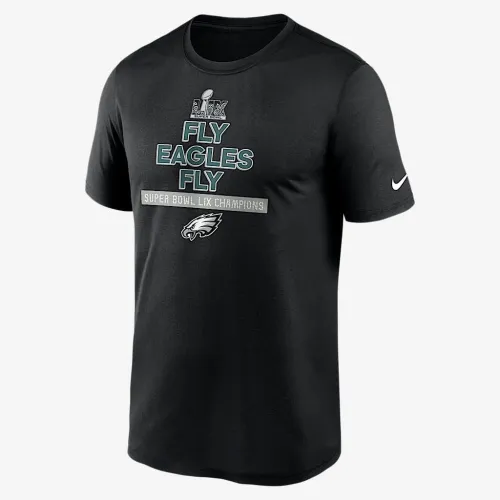 Philadelphia Eagles Super Bowl LIX Champions Local чоловічі Nike Dri-FIT NFL футболка колір чорний