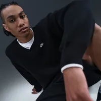 Nike Sportswear Club чоловічі V-Neck Sweater колір чорний