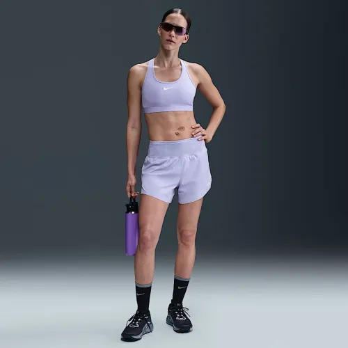 Nike Trail женская Dri-FIT Brief-Lined Running шорты цвет фиолетовый
